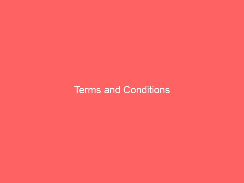Terms and Conditions